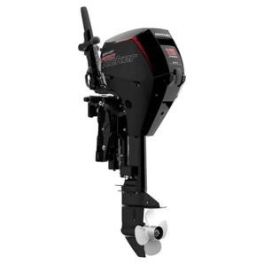 Eastern Marine | Mercury 9.9HP 4 Stroke Outboard 15″ Mercury ProKicker 15 HP 20″ Shaft Outboard w/ Tiller Handle, Electric Start & Power Trim