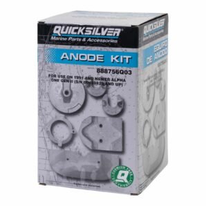 Eastern Marine | Martyr Anode Block with Holes 159 x 70 x 19mm Zinc Mercury Alpha Gen II Anode Kit Aluminium